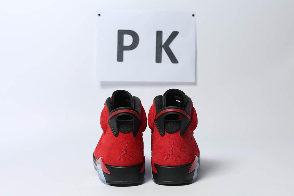 PK GOD Jordan 6 Retro Black Red RETAIL MATERIALS READY TO SHIP